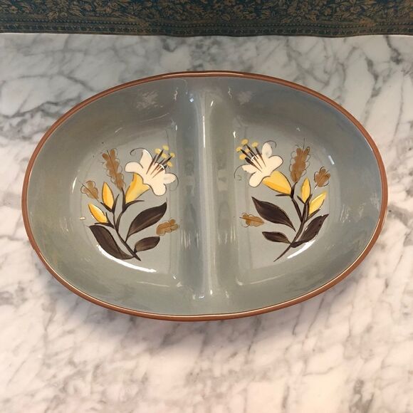 Vintage Stangl Pottery Golden Harvest Divided Dish - Picture 1 of 6